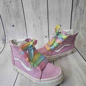 Colorful Vans Kids High-Top Sneakers